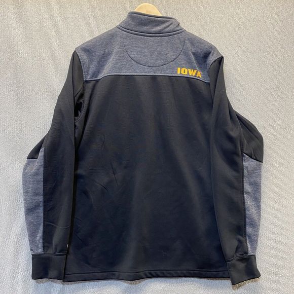 Iowa Hawkeyes Jacket Coat 1/4 Zip Pullover Colosseum - Picture 2 of 6